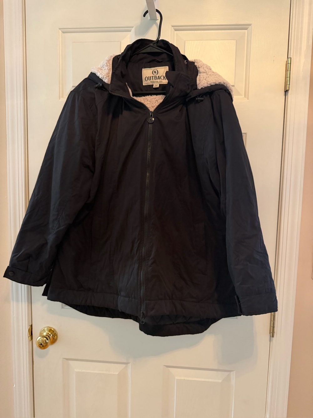 Title: Outback Trading Co. Womens Black Sherpa-Lined Hooded Winter Jacket -